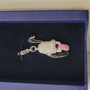 Genuine Disney Crystal Pluto Charm